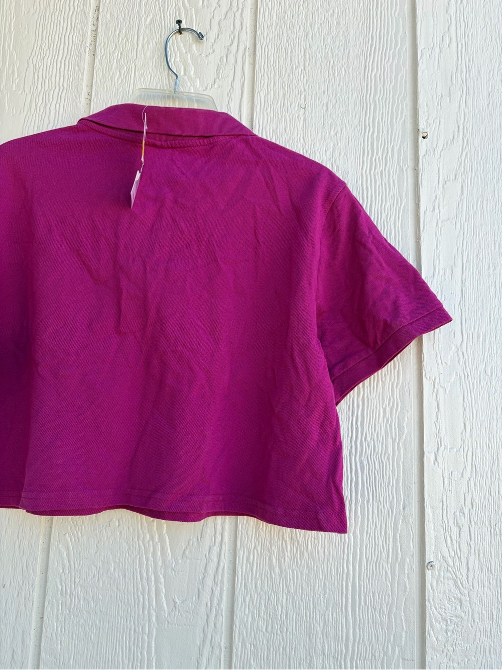 Wild Fable Women’s Cropped Polo Shirt in Bright Magenta Size XL - Picture 14 of 15